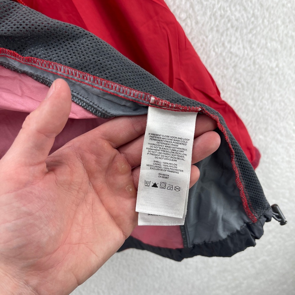 Columbia Rain Jacket Mens Medium Red Glennaker Lake Hooded Windbreaker Outdoor - Picture 5 of 12